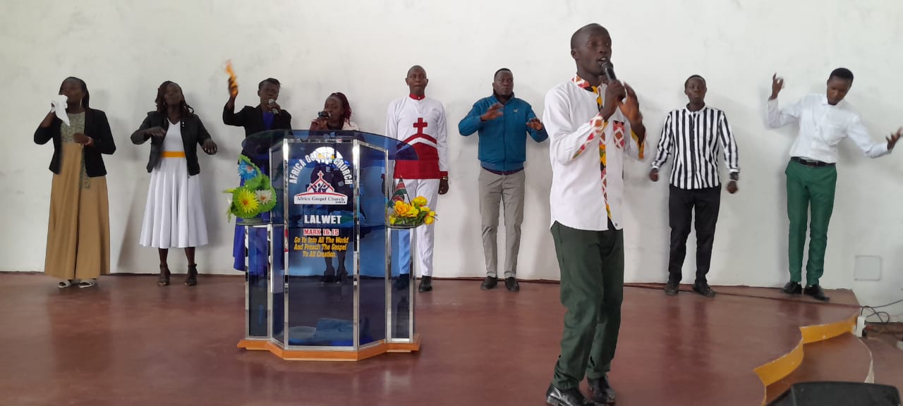 Worship team leading praise and worship